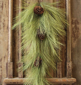 Long Needle Pine Swag w/Cones - 36"