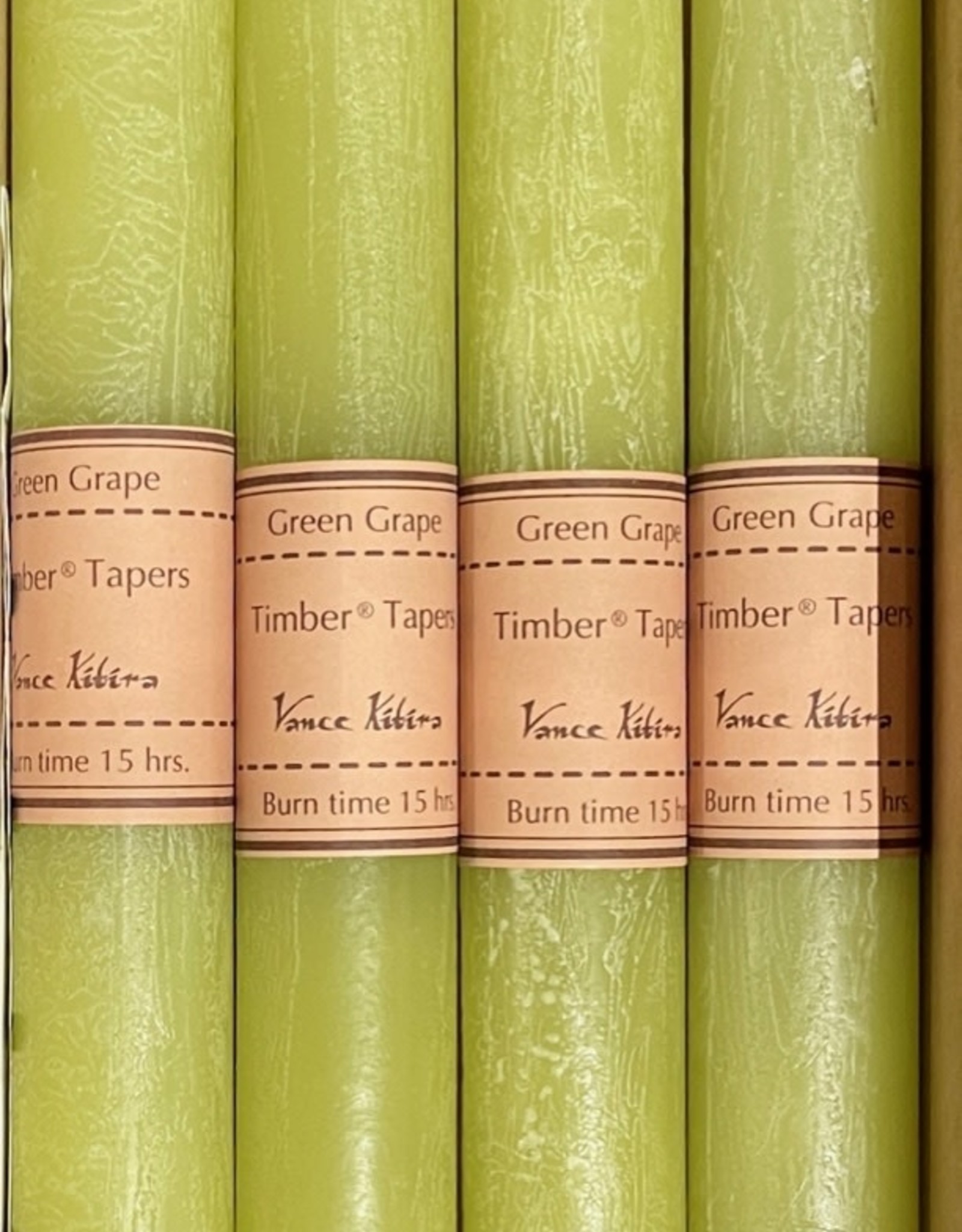 Timber Trunk Taper - Green Grape  1.25"W x 10"H