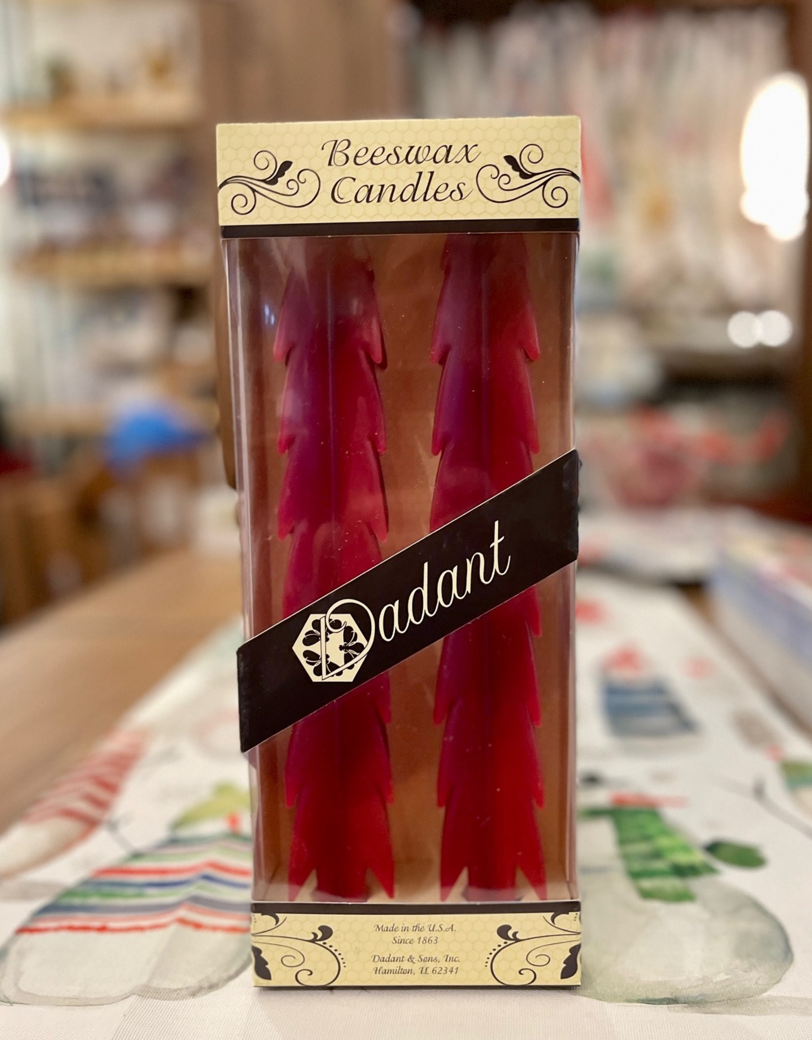 Tree Candle - 12 Inch Cranberry