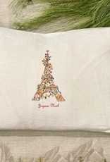 Eiffel Tower with Lights Pillow 12" x 16"