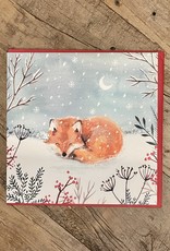 Winter Fox (Louise Mulgrew) Greeting  Card - 6" x 6"