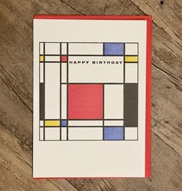 Happy Birthday Letterpress Card -  Made in Rural England