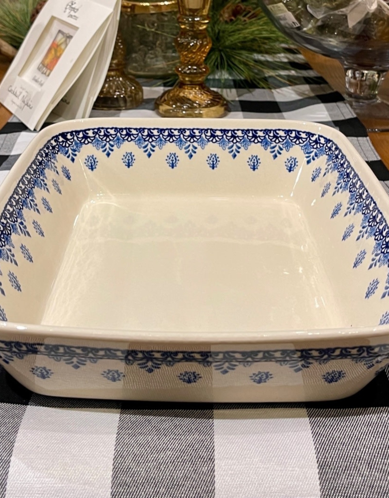 Large Casserole - Blue Garden