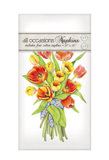 Orange Tulips Casual Napkins - Set of 4