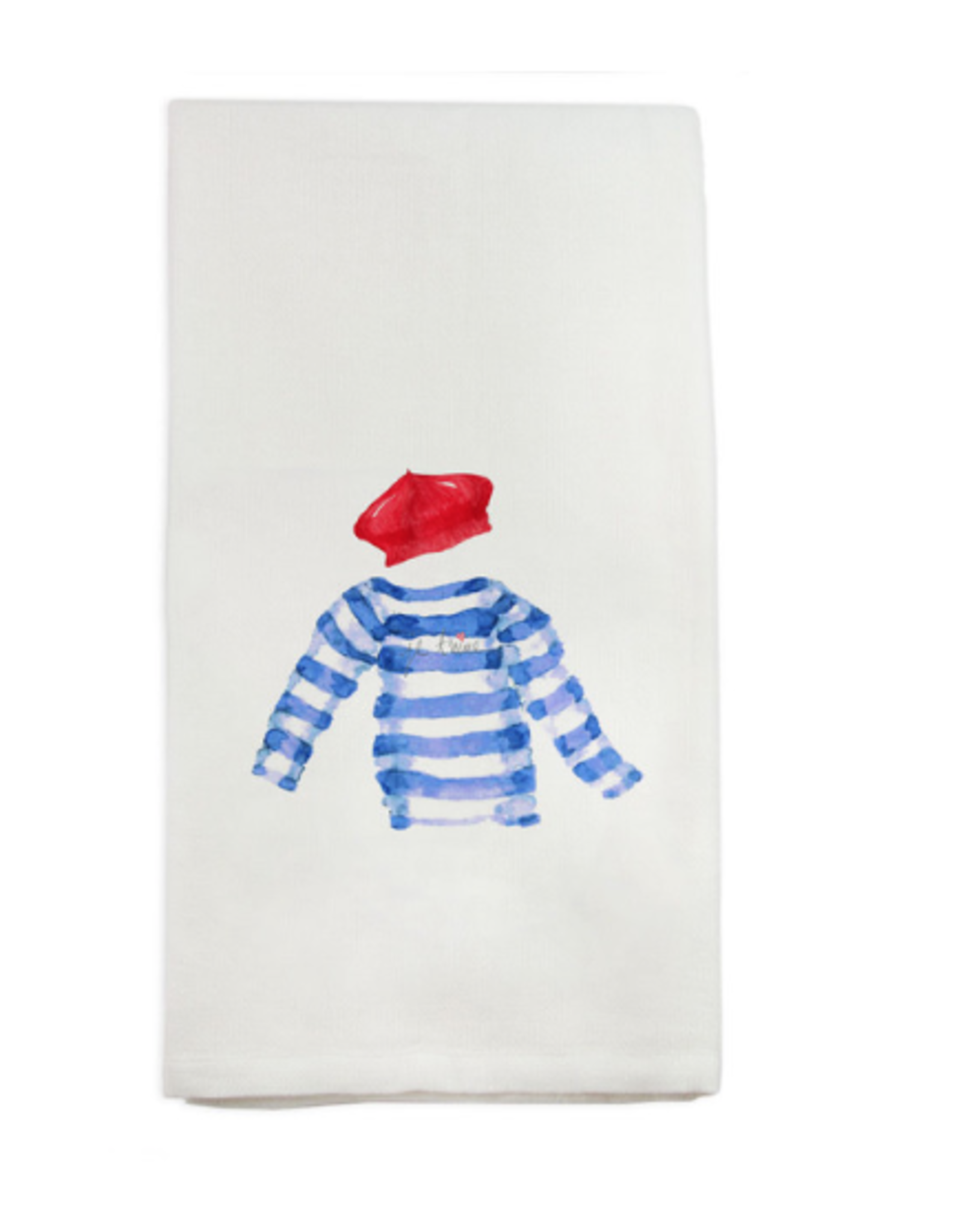 Charming French Graffiti "French Outfit" Towel! French Towel