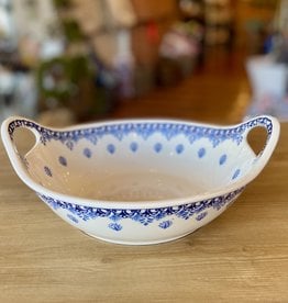 Bowl With Handles - Blue Garden