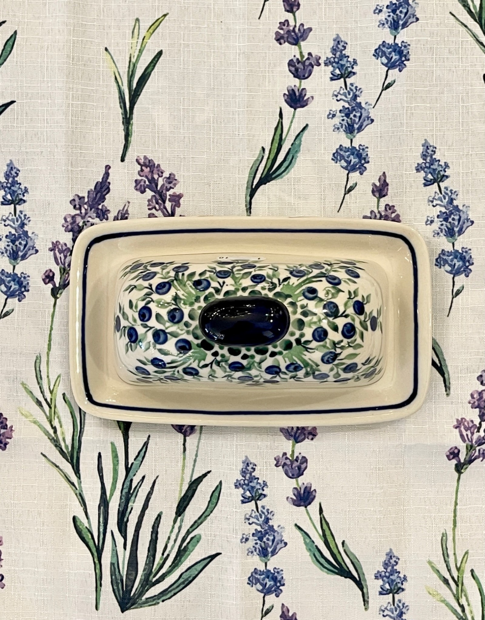 Butter dish - Blueberries (D1208) - Single Stick