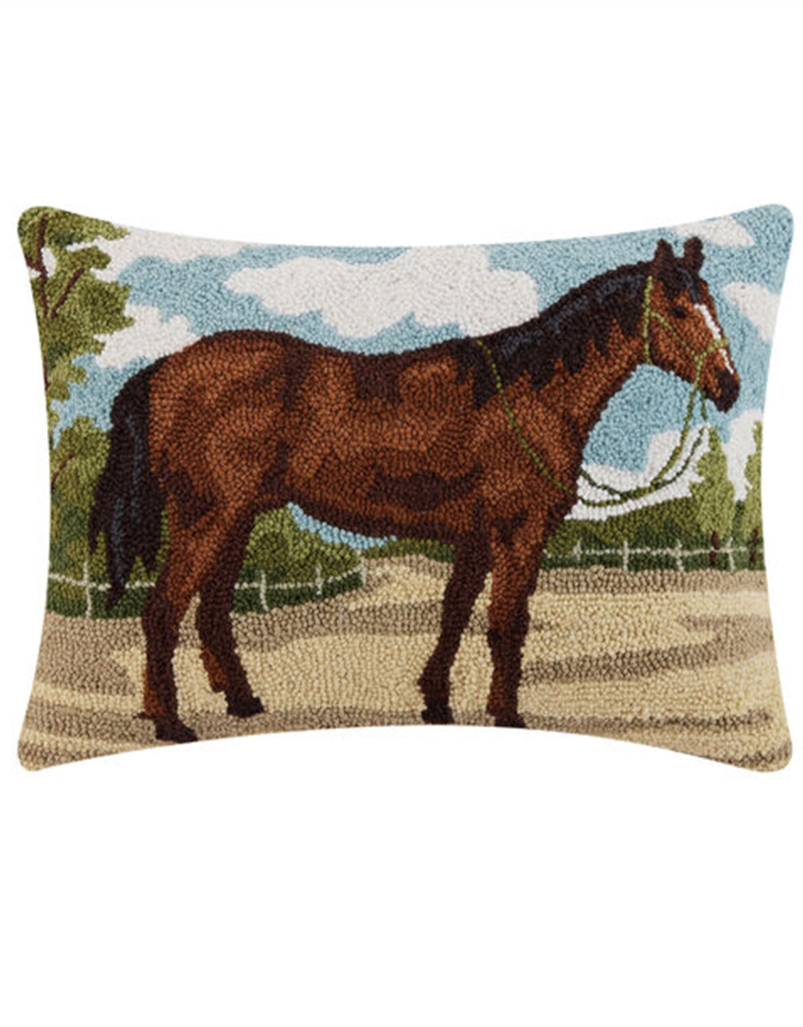 Horse Hook Pillow  16X22"