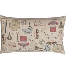 Italian Linen -  Bikers Lino Rectangular Pillow 16" x24"