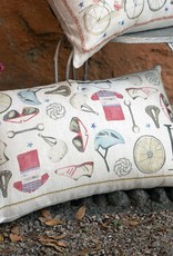 Italian Linen -  Bikers Lino Rectangular Pillow 16" x24"
