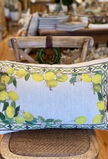 Italian Linen -  Estruscan Garden Lino Rectangular Pillow 16" x24"