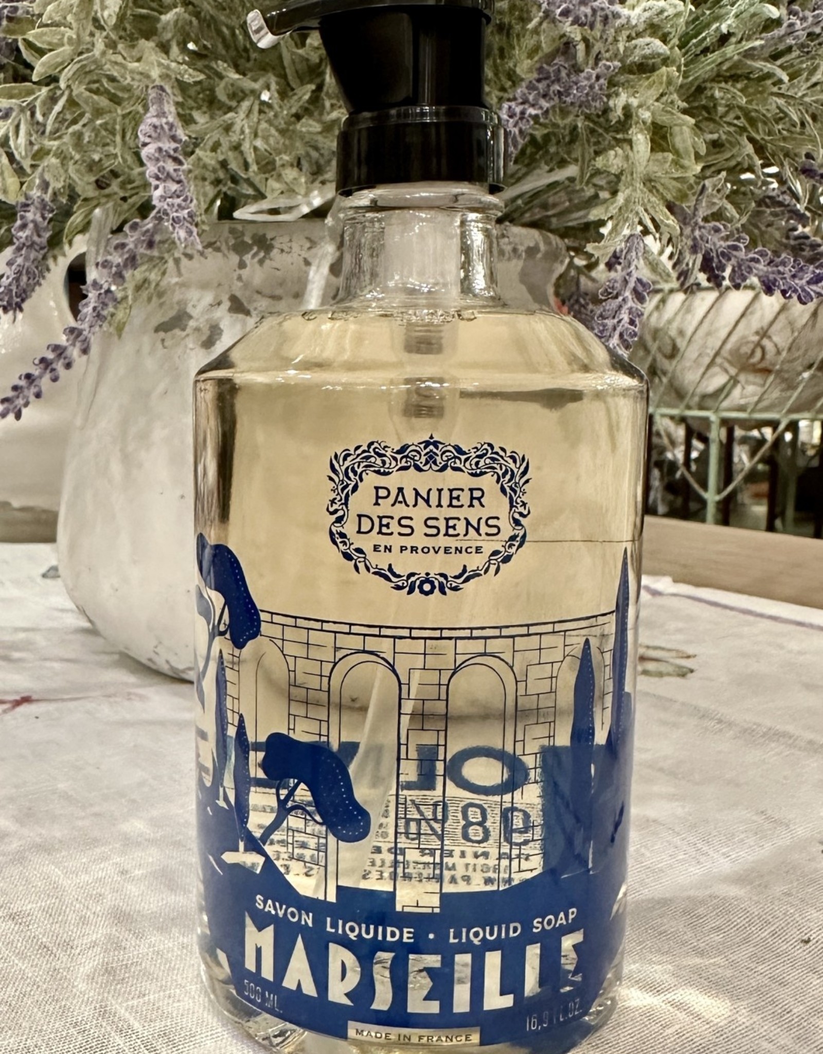 Panier Des Sens Limited Edition OLIVE Glass Bottle Liquid Soap