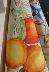 Italian Linen - Azujelos - Arancio Kitchen Towel 20"x27" Orange