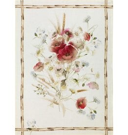 Italian Linen -  Coquelicot Rosa Kitchen Towel 20" x 28"