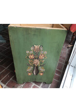 Hand-Painted Grain Chest/Bench  - L 69 3/4    D  19 1/4    H 27 1/4