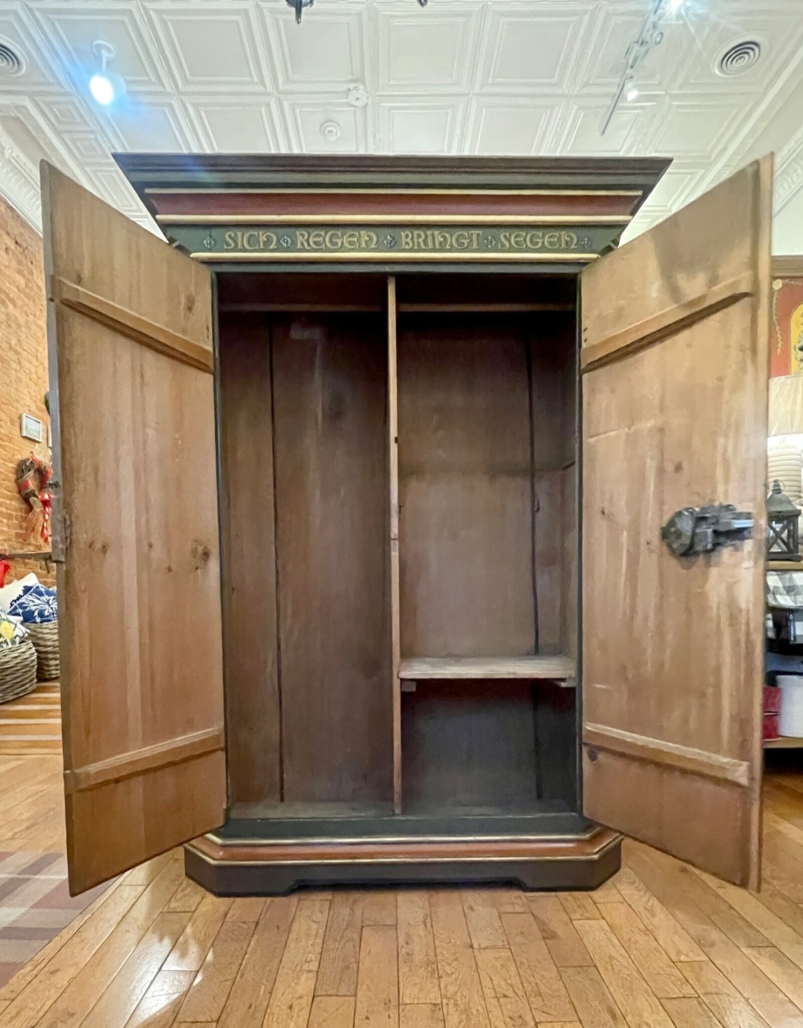 Armoire - Painted / Equestrian (Original) L 52" x D 23" H 72"