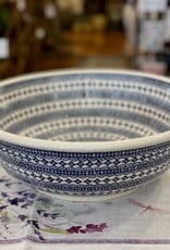 Polish Pottery Sink Bowl - Blue Aurora