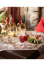 Italian Linen - Noel Gourmand Cream Table Square - 33.5" x 33.5"