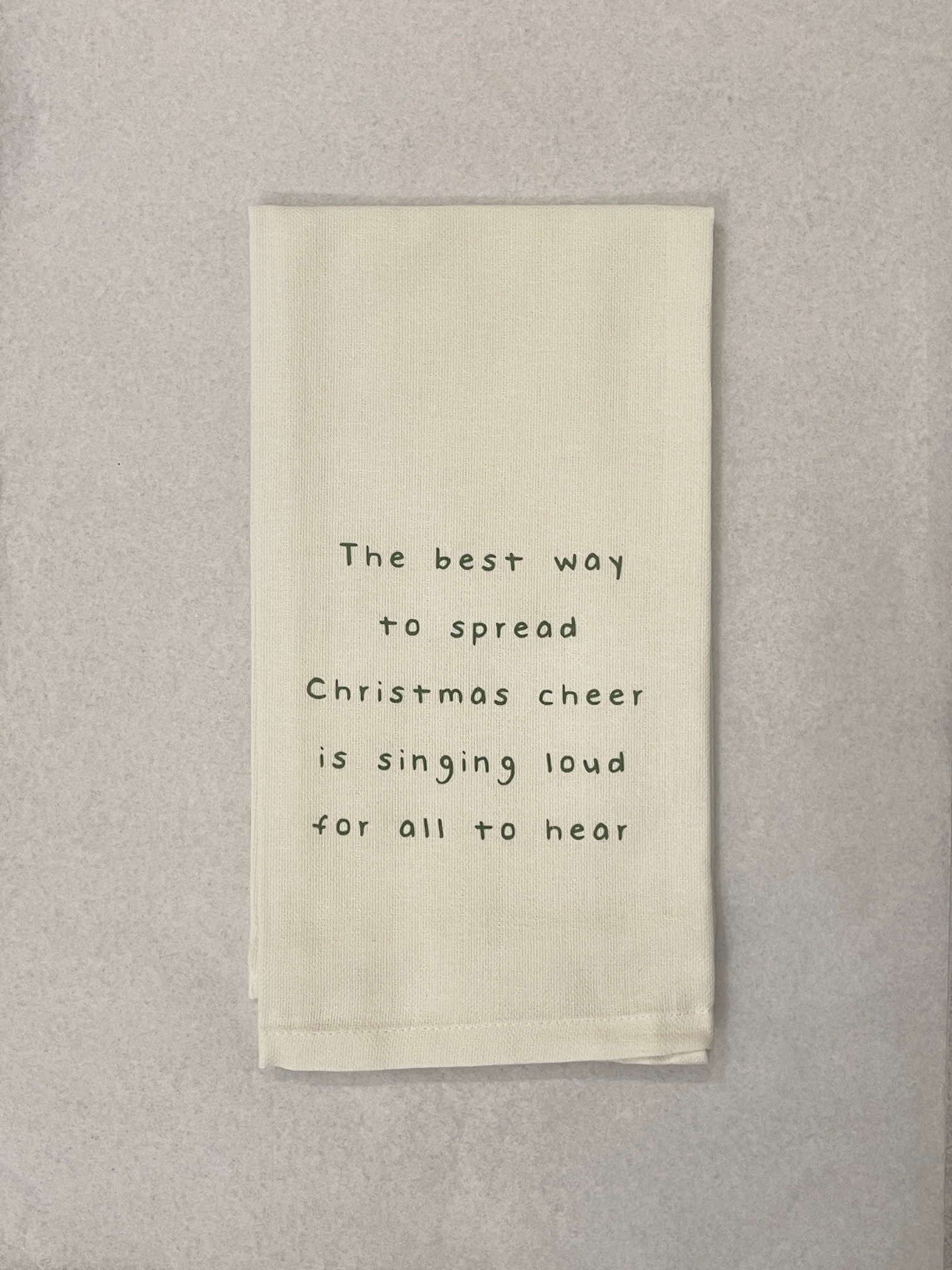 Good Cheer Found Here Dish Towel