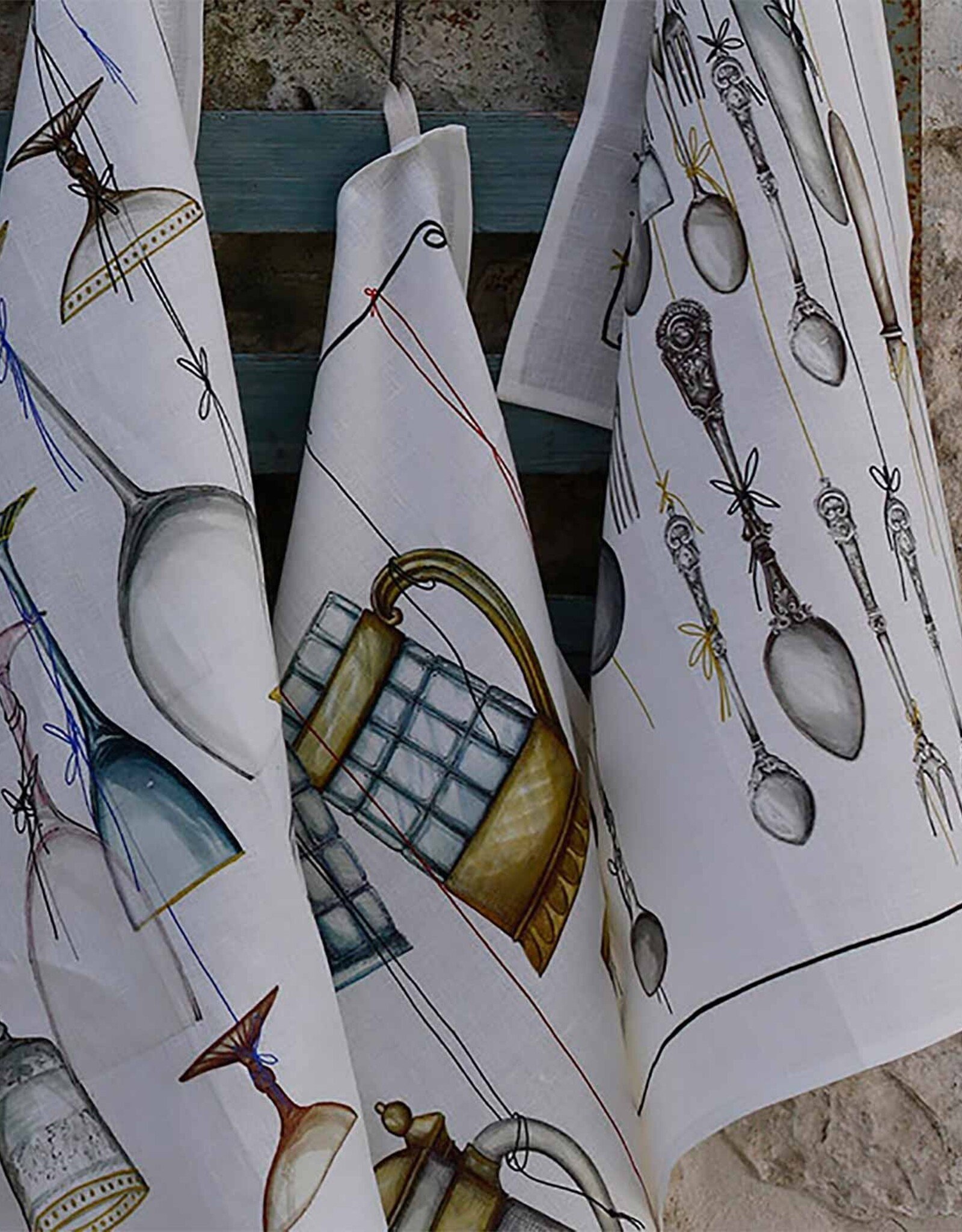 Italian Linen - Pub - Murano Kitchen Towel 20x28 Cream