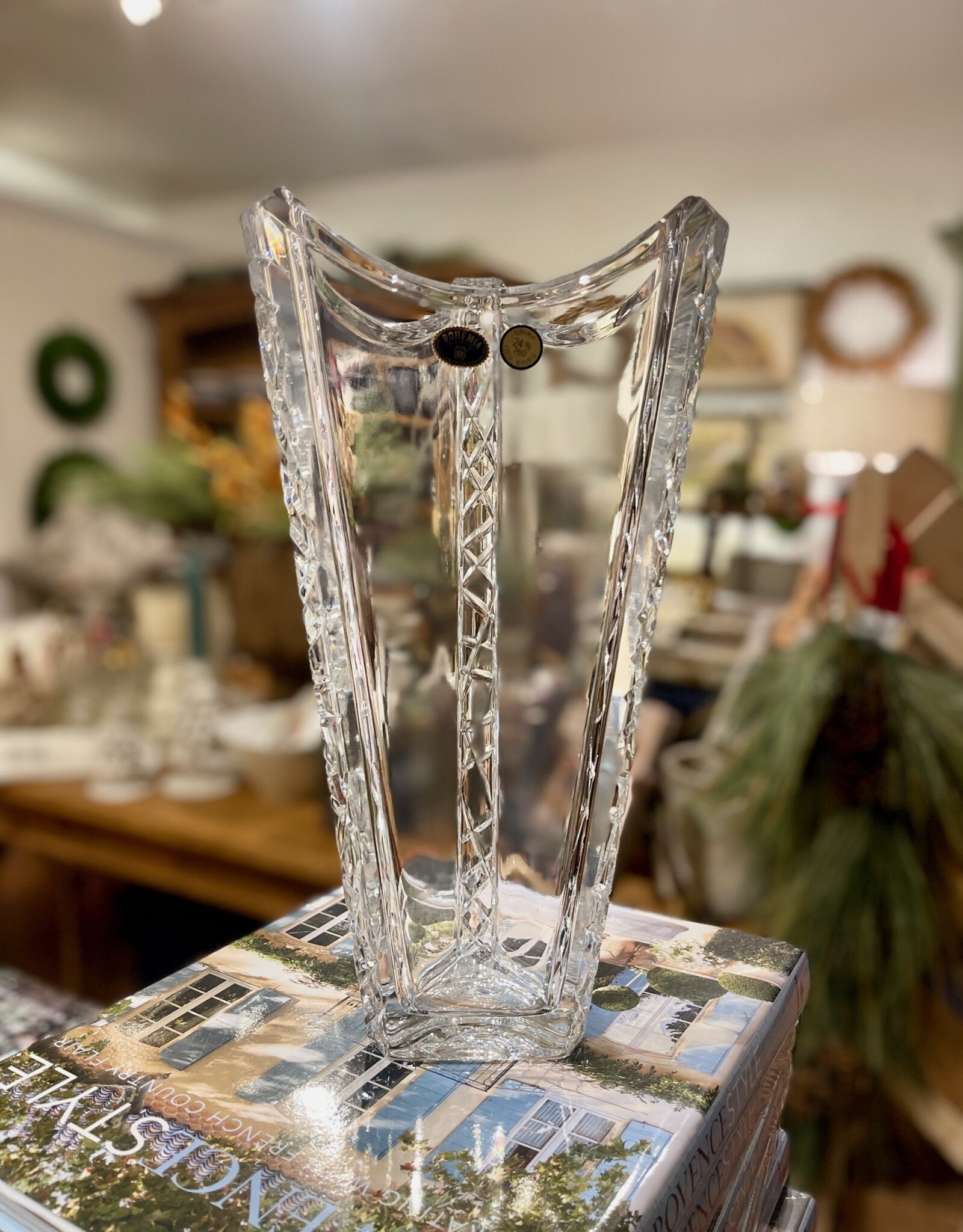 Bohemia Crystal Cut Vase