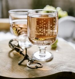 Whiskey Water Crystal Glasses Italian Bohemian Style Red Drinking Glass Cup  8oz