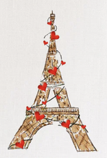 Towel - Eiffel Tower w/Hearts