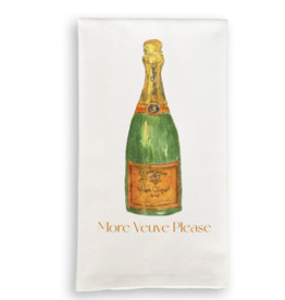 Linen Towel - Orange Champagne (More Veuve Please) 18" x 24"