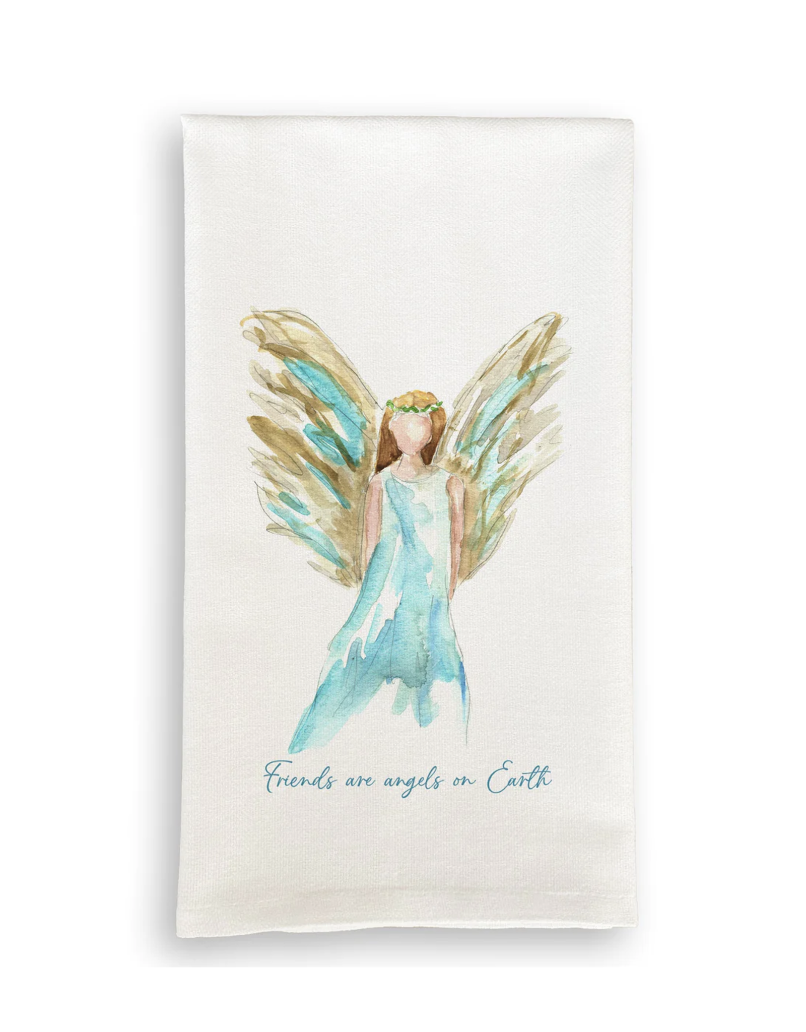 Towel - Blue Celestial Angel (Friends are Angels on Earth)
