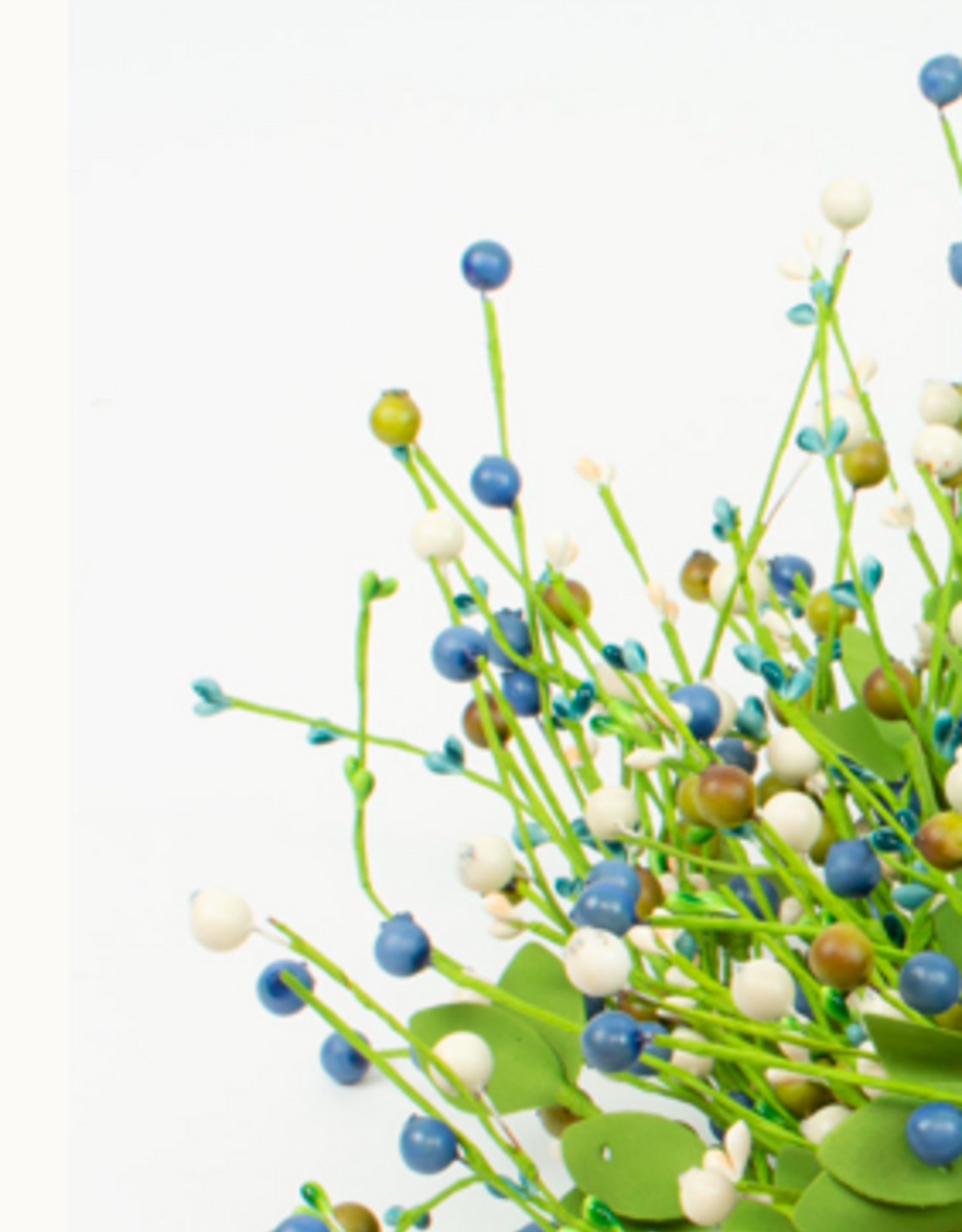 Berry & Pip Blue Wreath 22"