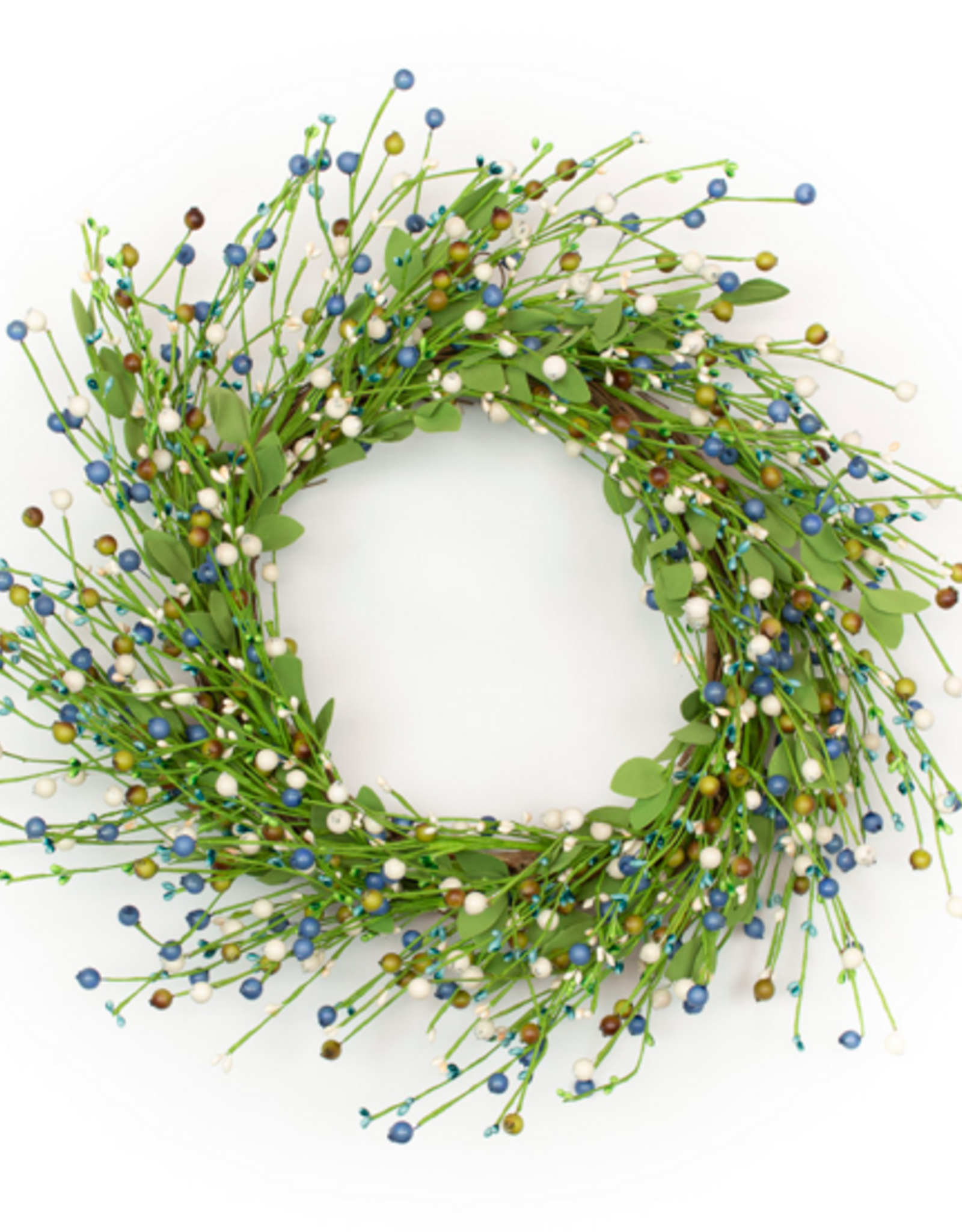 Berry & Pip Blue Wreath 22"