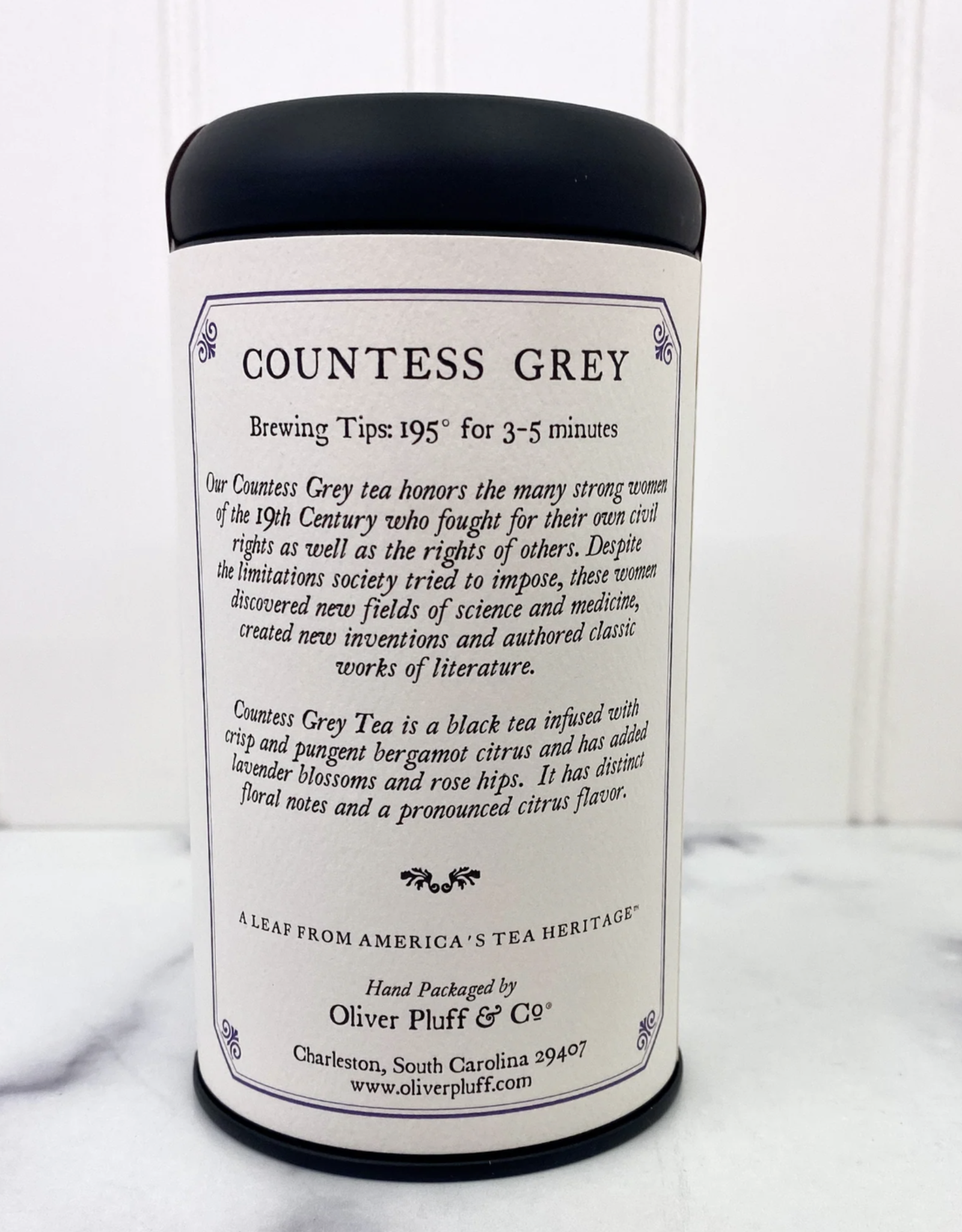 Oliver Pluff & Co Oliver Pluff & Co - Countess Grey Tea (20 Teabags in Signature Tin)