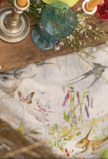 Italian Linen -  Remi Crema Tablecloth - 67" x 67"