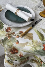Italian Linen - Ballotte  Cream Tablecloth 67"x67"