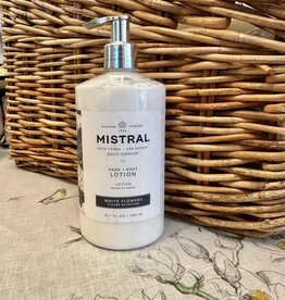 White Flowers Hand &  Body Lotion Mistral Heritage Collection - 16.7 fl. oz.