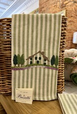 Busatti Italy Busatti Tuscan Country House - Embroidered Kitchen Towel 60% Linen 40% Cotton