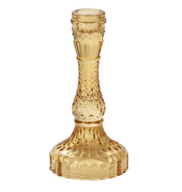 Gillian Candlestick 3.25" x 6.75" (Amber)