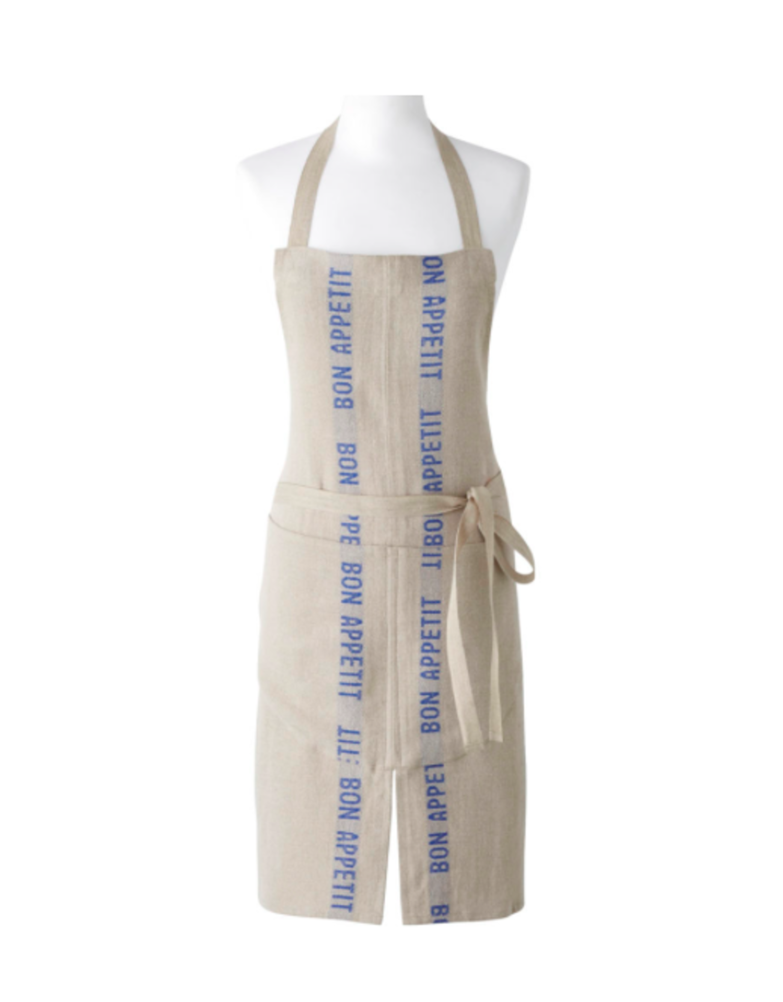 Charvet Editions Charvet Editions - Apron Blue/Natural Bon Appetit 33.5"x33"