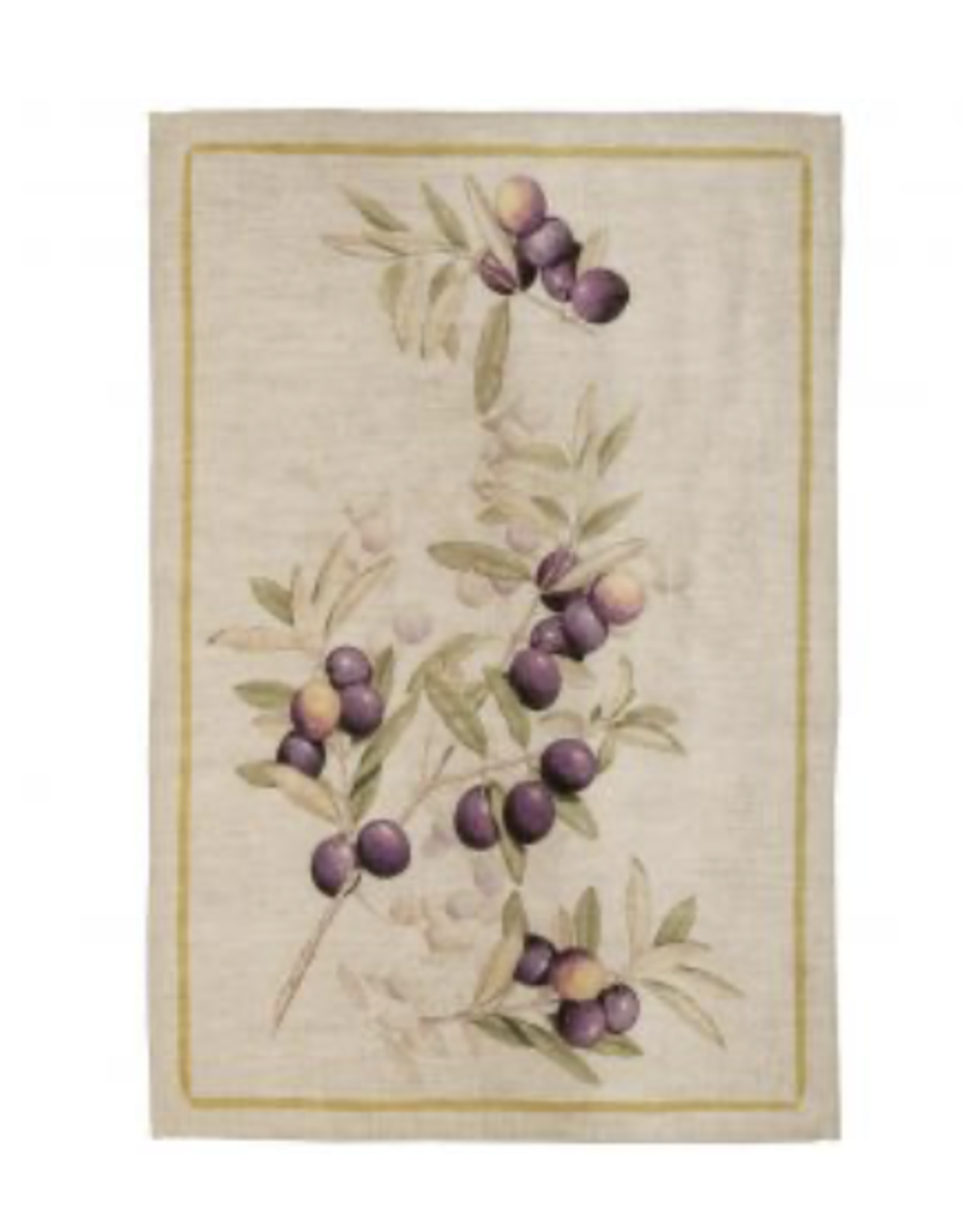 Italian Linen - Aida Morellino Naturale Kitchen Towel 20" x 28"