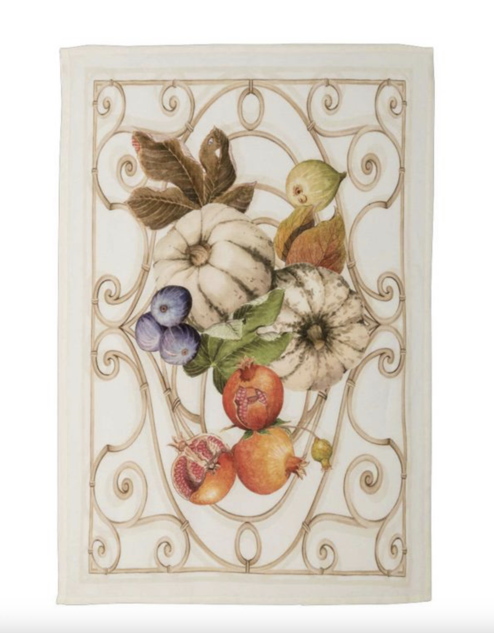 Italian Linen - Cenerentola Bianco Kitchen Towel 20"x28" White
