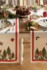 Italian Linen - Jolly Elf Table Runner 18"x67" Cream