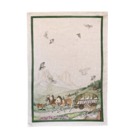 Italian Linen - Maso Verde Kitchen Towel 20"x28" Naturale