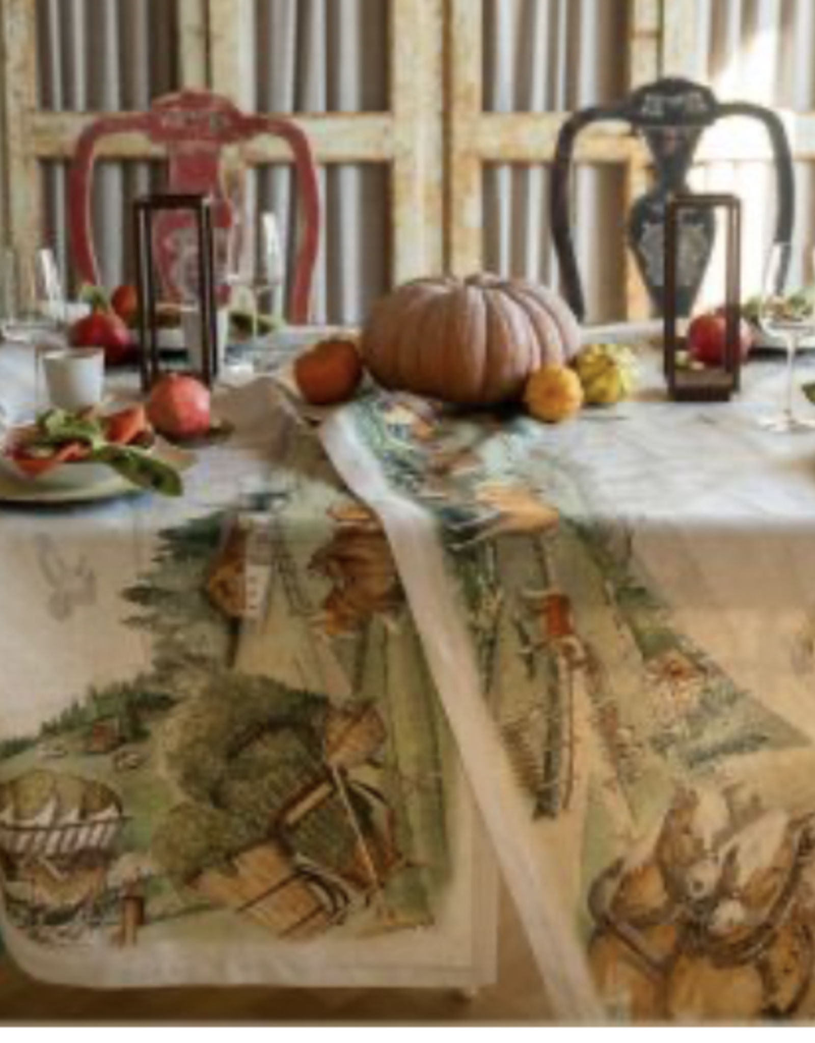 Italian Linen - Maso Table Runner 18"x67" Naturale