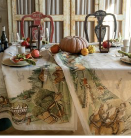 Italian Linen - Maso Table Runner 18"x67" Naturale
