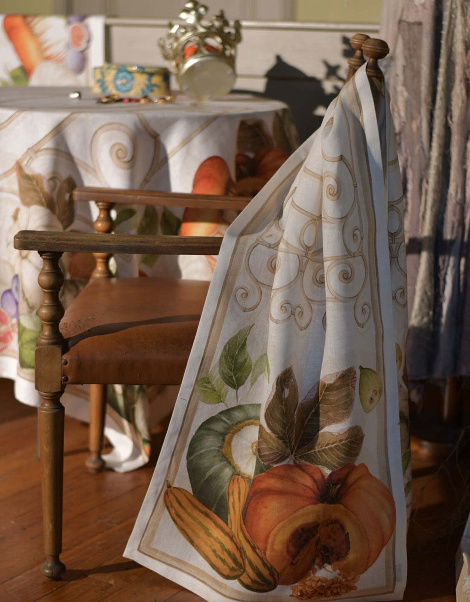 Italian Linen - Cenerentola Table Runner 18"x67" Cream