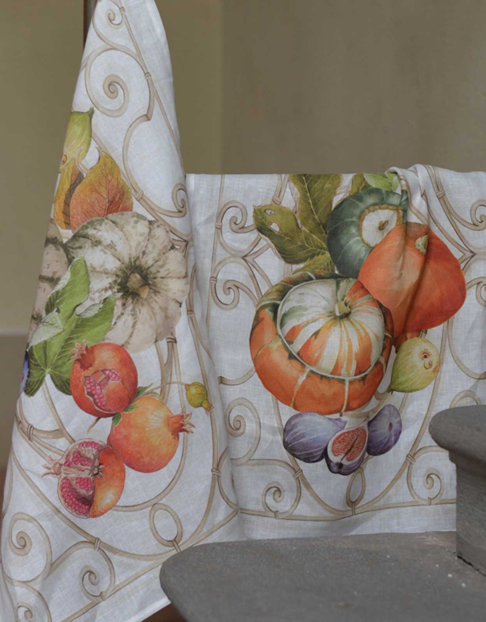 Italian Linen - Cenerentola Arancio KIitchen Towel 20"x28" Orange