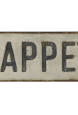 "Bon Appetite" Embossed Metal Wall Sign L 31 1/2" x H 7 3/4"