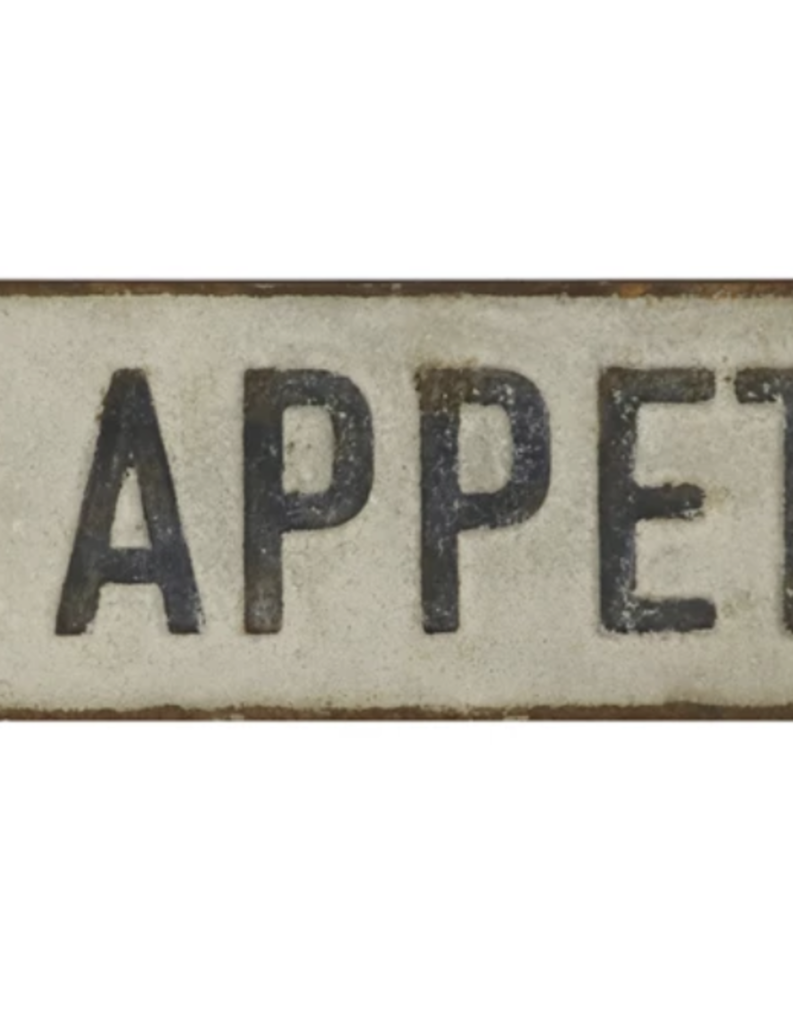 "Bon Appetite" Embossed Metal Wall Sign L 31 1/2" x H 7 3/4"