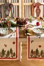 Italian Linen - Jolly Elf Table Runner 18"x67" Cream