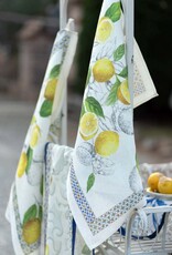 Italian Linen - Cetara - Blu Kitchen Towel 20"x28" Cream Italian Linen - Cetara - Blu Kitchen Towel 20"x28" Cream